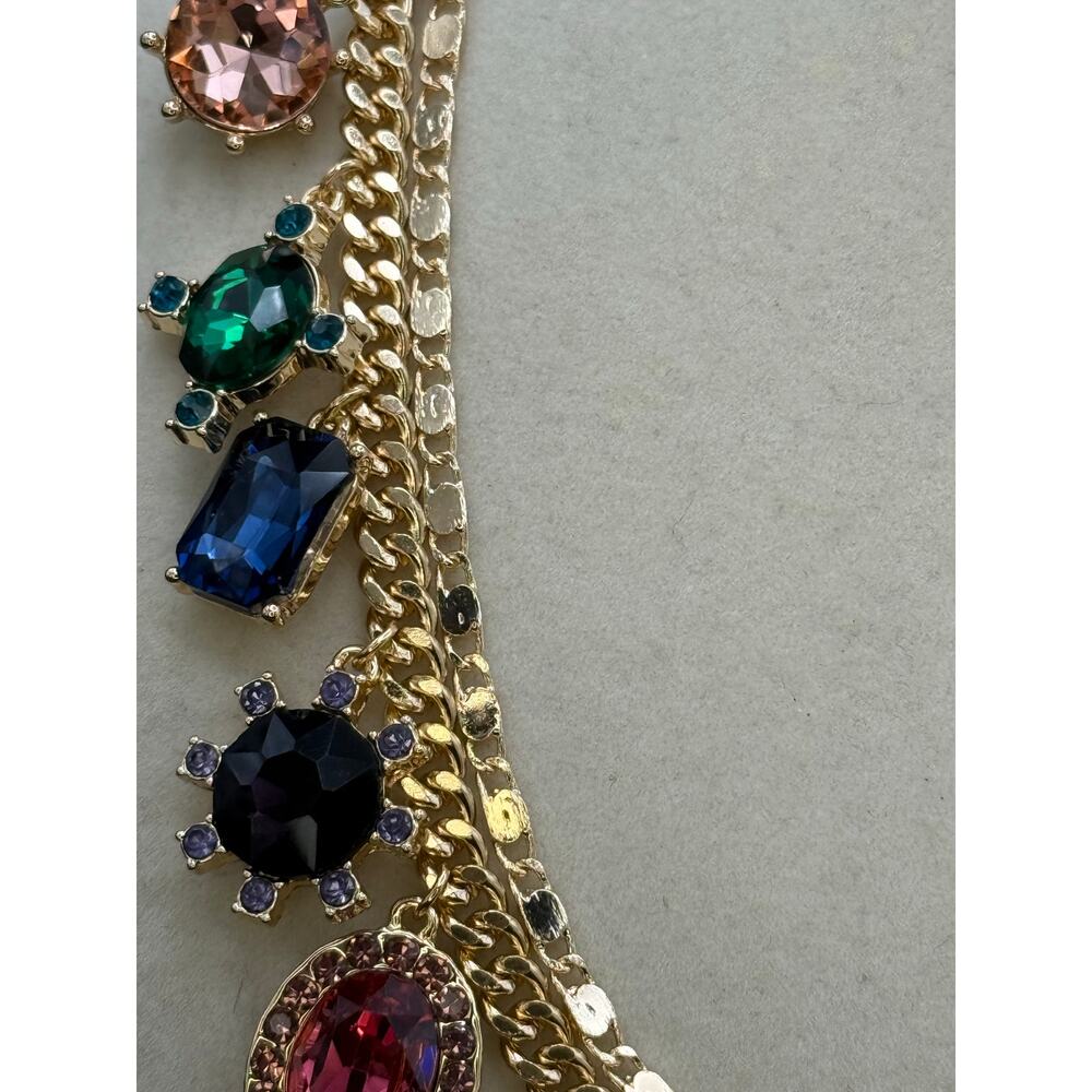 House of Harlow Colorful Crystal and Pearl Charm Necklace - Picture 5 of 7